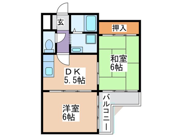 ハイツノダの物件間取画像